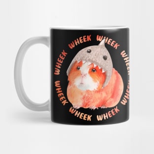 Wheek wheek guinea pig furry potato wearing shark hat Mug